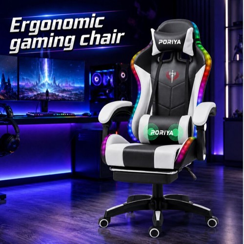 Poriya gaming chair with - chair, rgb