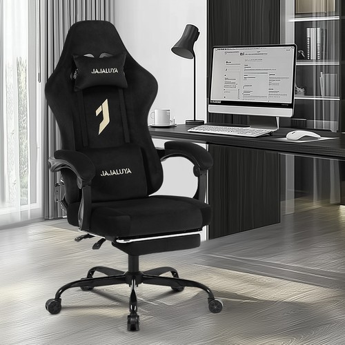 Gaming chair with footrest and - with,
