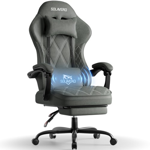Gaming chair with foot rest - with, &