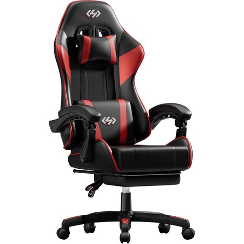 Gaming chair with footrest - chair,