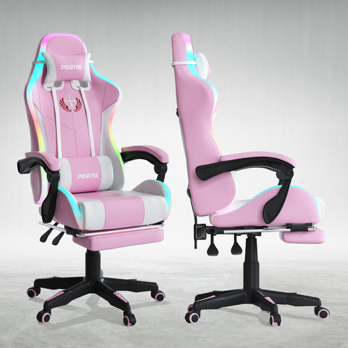Poriya gaming chair - poriya, w/footrest
