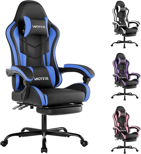 Gaming chair with - gaming, footrest