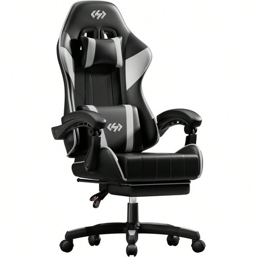 Gaming chair with footrest - chair,