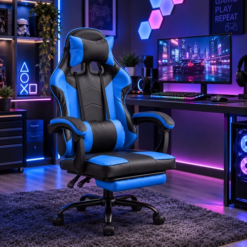 Computer gaming chair recliner - gaming,