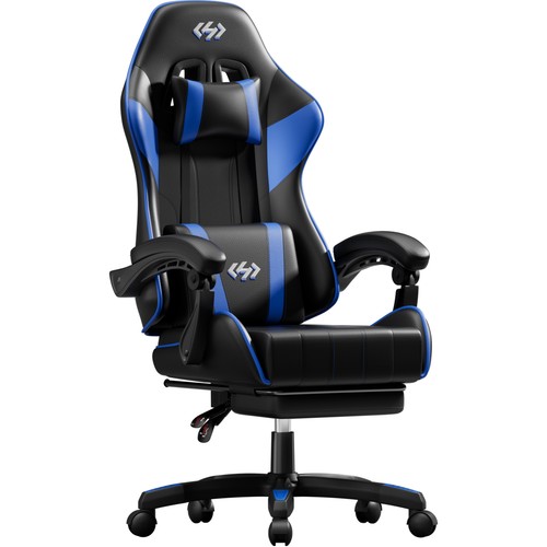 Gaming chair with footrest - chair,