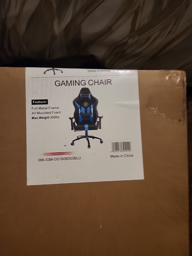 Gaming chair new - chair(blue), box
