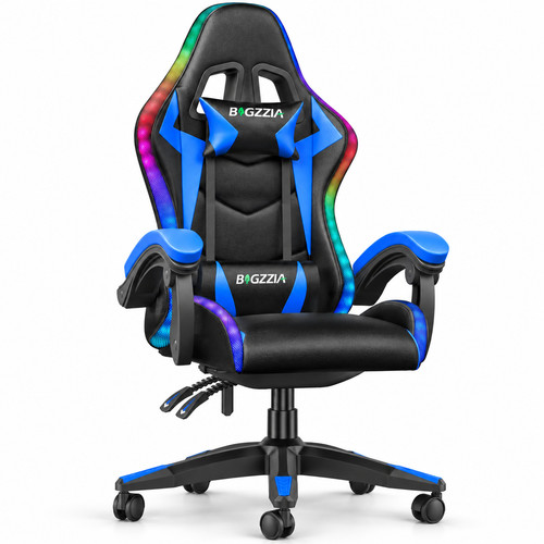 Rgb gaming chair blue colour - blue,