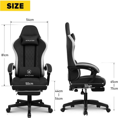 Fabric gaming chair - gaming,