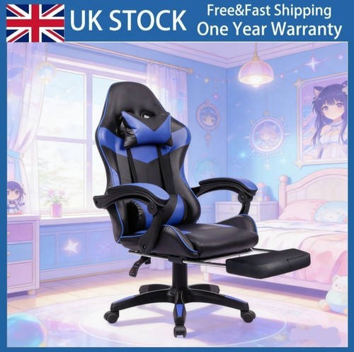 Gaming chair with footrest - chair,