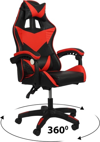 Swivel gaming chair faux - gaming,