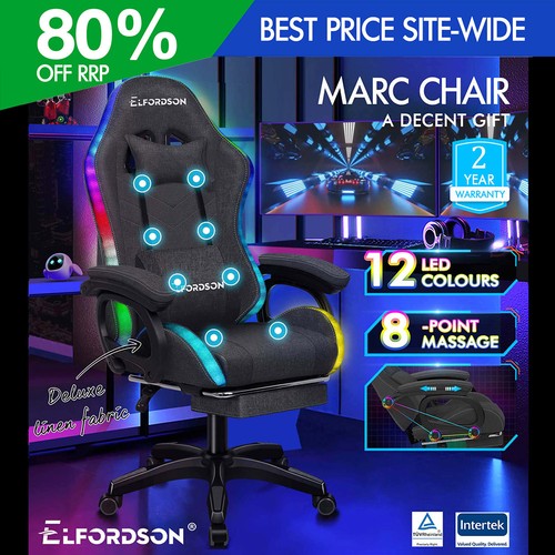 Elfordson gaming chair rgb - chair, 12