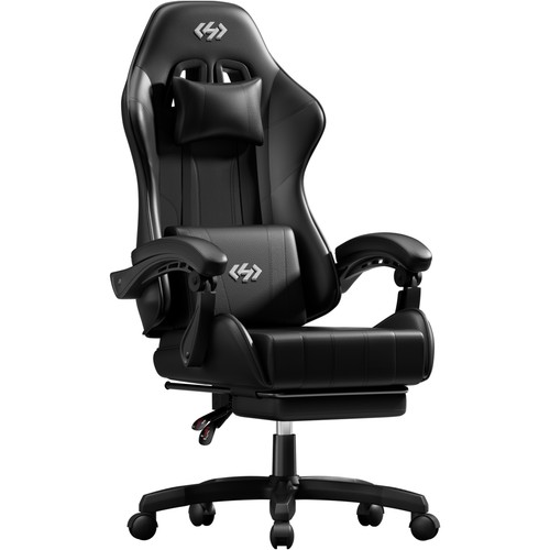 Gaming chair with footrest - gaming,