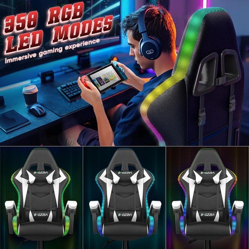 Rgb swivel gaming chair - rgb, with