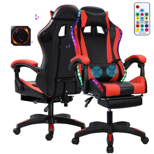 Gaming chair with footrest - gaming,