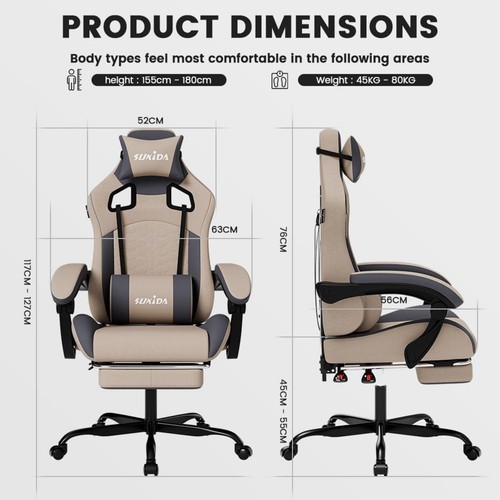 Ergonomic gaming chair - gaming, with