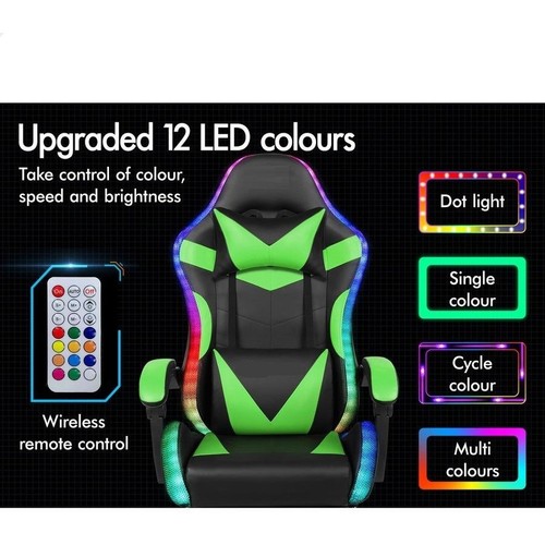 Rgb gaming chair leather - chair,