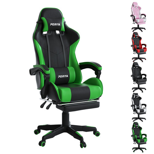 Gaming chair footrest - w/,