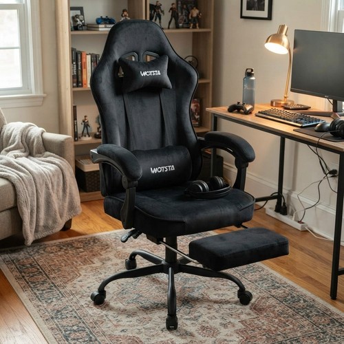 Luxurious suede gaming - suede, chair