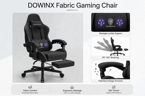 Dowinx fabric gaming chair - fabric,