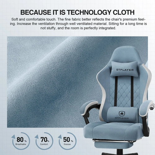 Gtplayer fabric gaming chair - gaming,