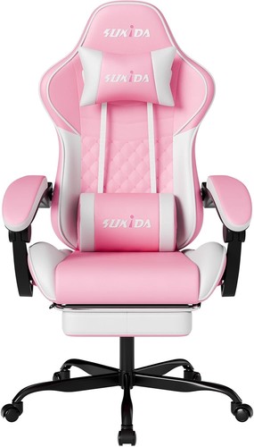 Ergonomic faux leather gaming - ergonomic,