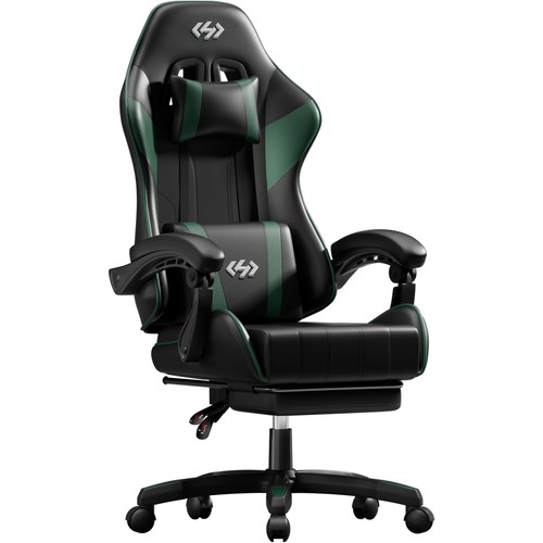 Gaming chair with footrest - chair,