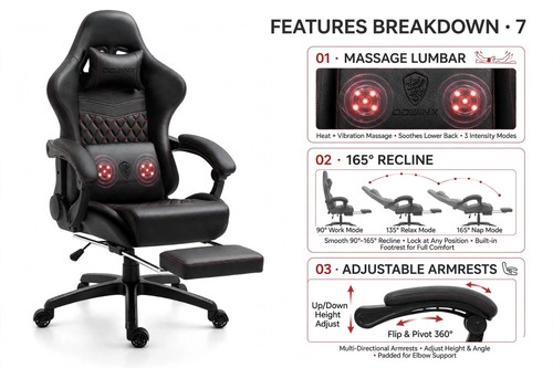Dowinx gaming chair - gaming, massage